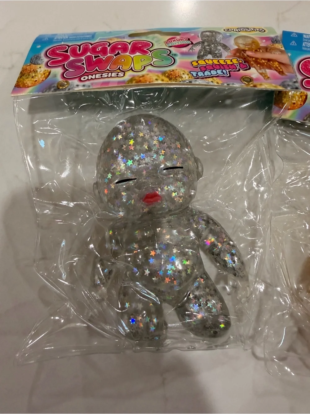 Onesies Glitter Star Baby Doll - Gold and Silver